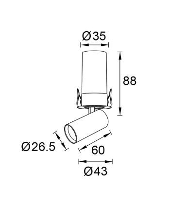 GARDA Mini * FOCO EMPOTRAR 5W 3000K BLANCO